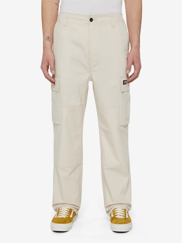 DICKIES Regular Cargo trousers 'EAGLE BEND' in White: front