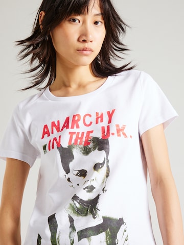 EINSTEIN & NEWTON T-shirt 'Anarchy' i vit