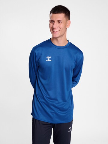 Hummel Sportsweatshirt in Blauw: voorkant