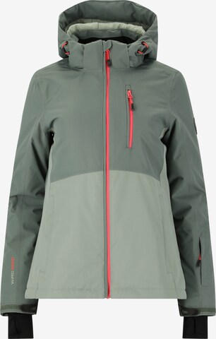 Whistler Athletic Jacket 'Drizzle' in Green: front