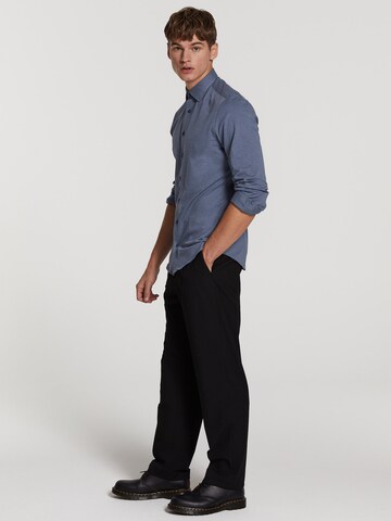 Slim fit Camicia 'Pablo' di Shiwi in grigio