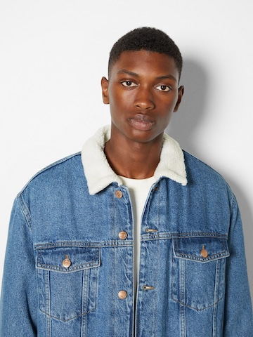 Bershka Between-Season Jacket in Blue