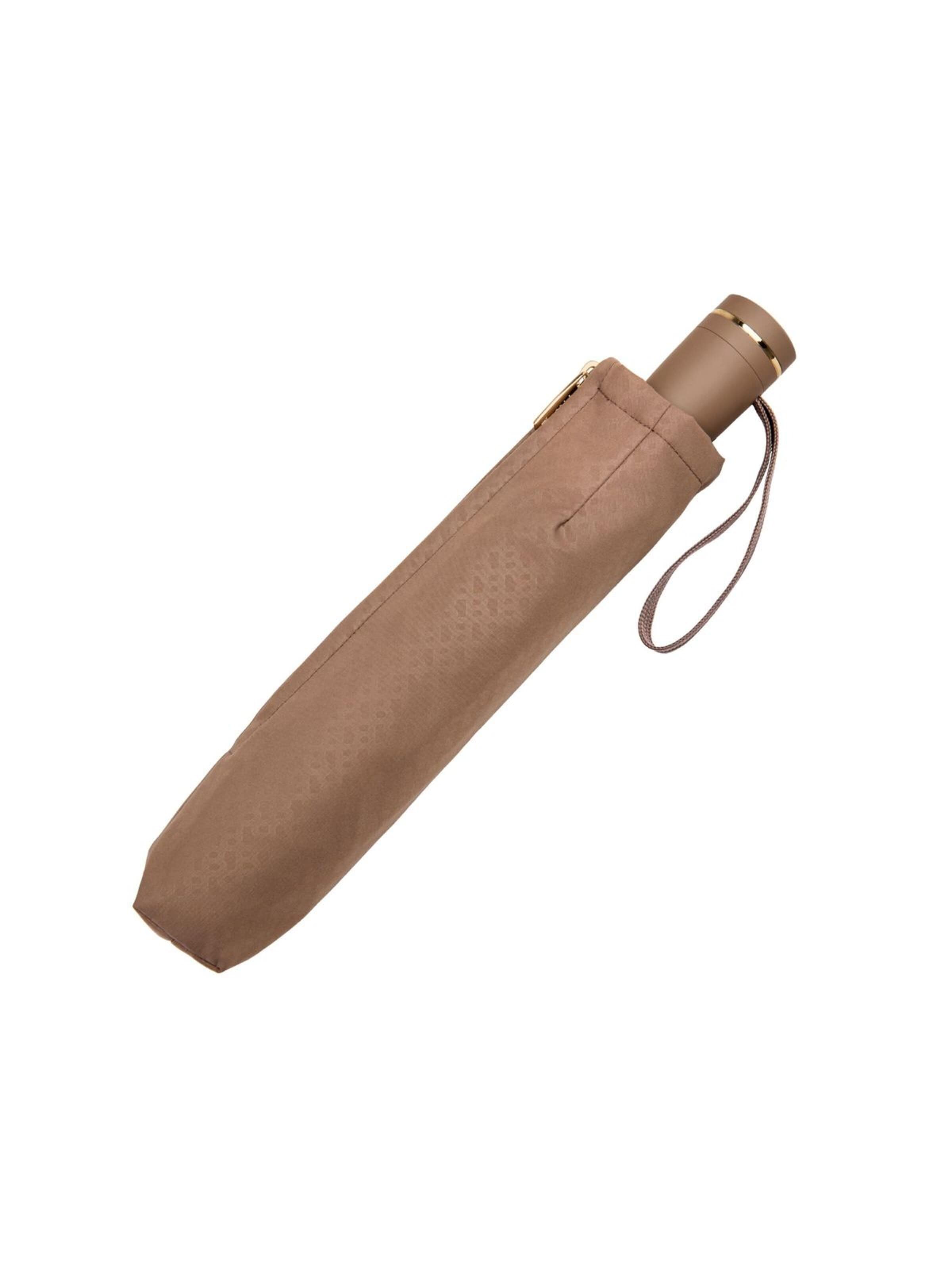 BOSS Paraplu 'Pocket umbrella Double B' in Bruin