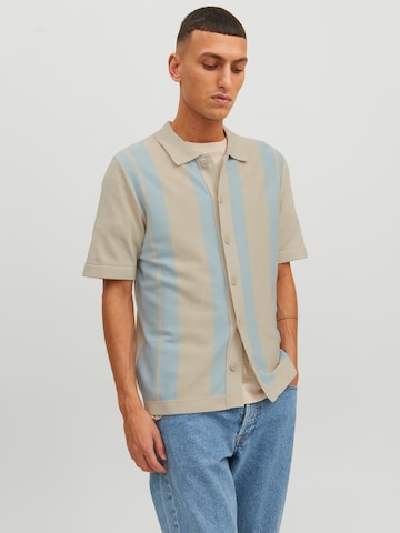 JACK & JONES Strickjacke in Grau: Vorderseite