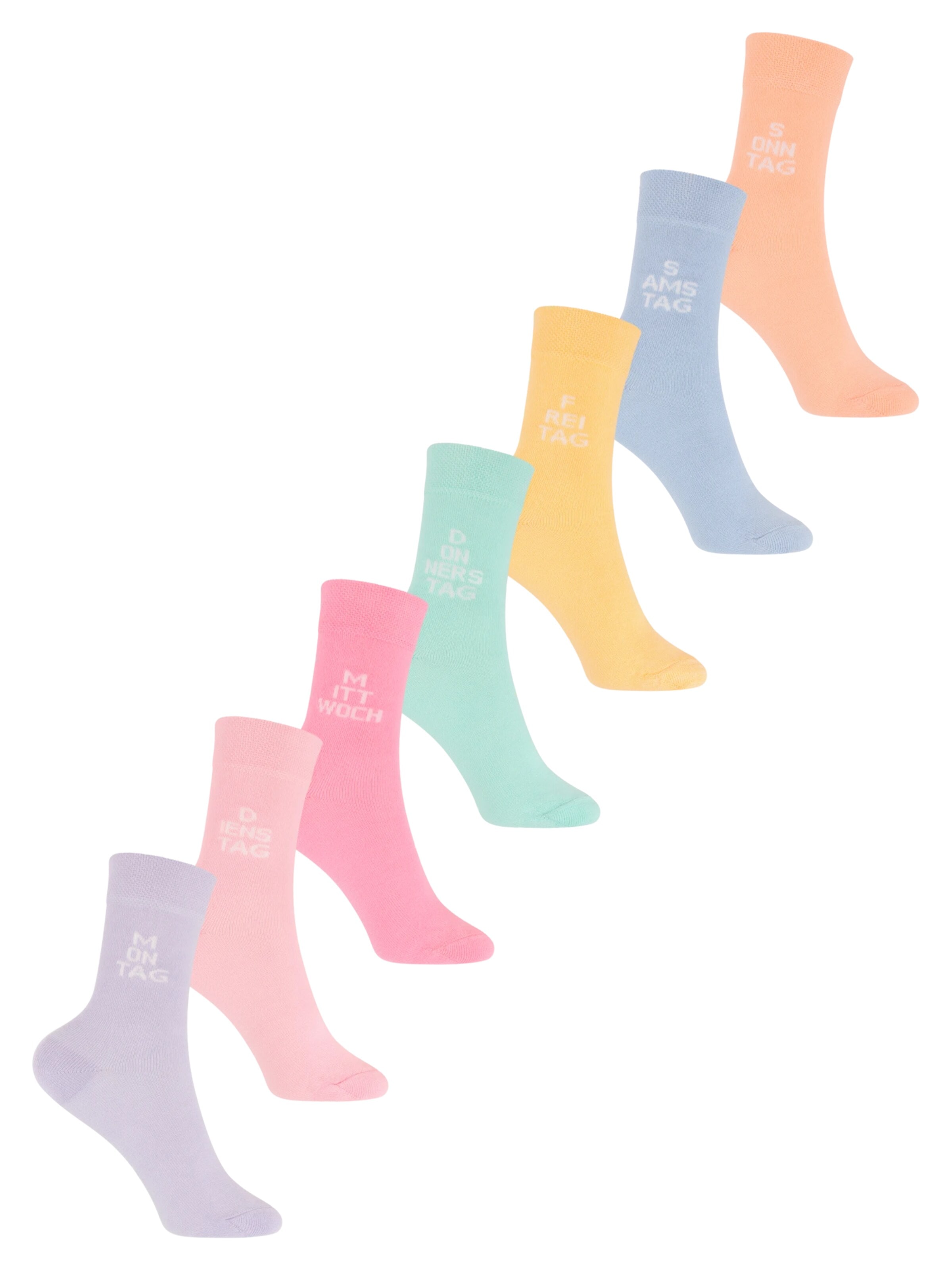 footstar Socks 'Wochentage' in Mixed colors: front