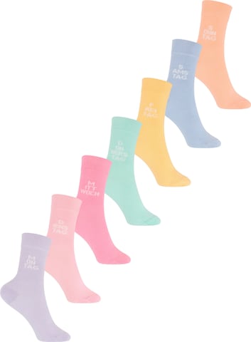 footstar Socks 'Wochentage' in Mixed colors: front
