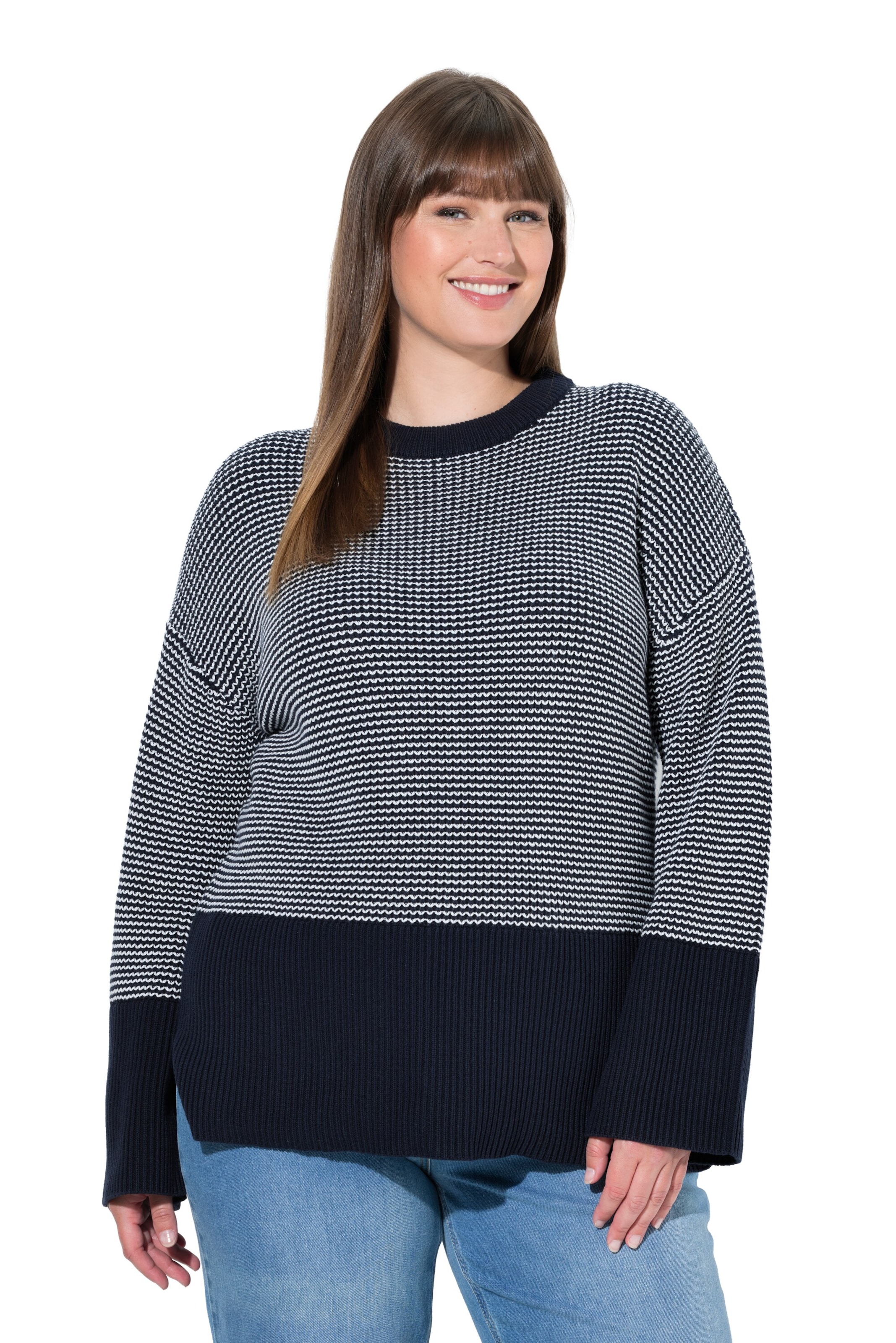 Ulla Popken Sweater in Blue: front