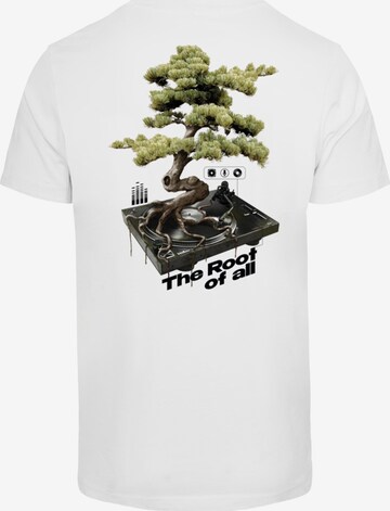 Maglietta 'Root Of All' di Mister Tee in bianco