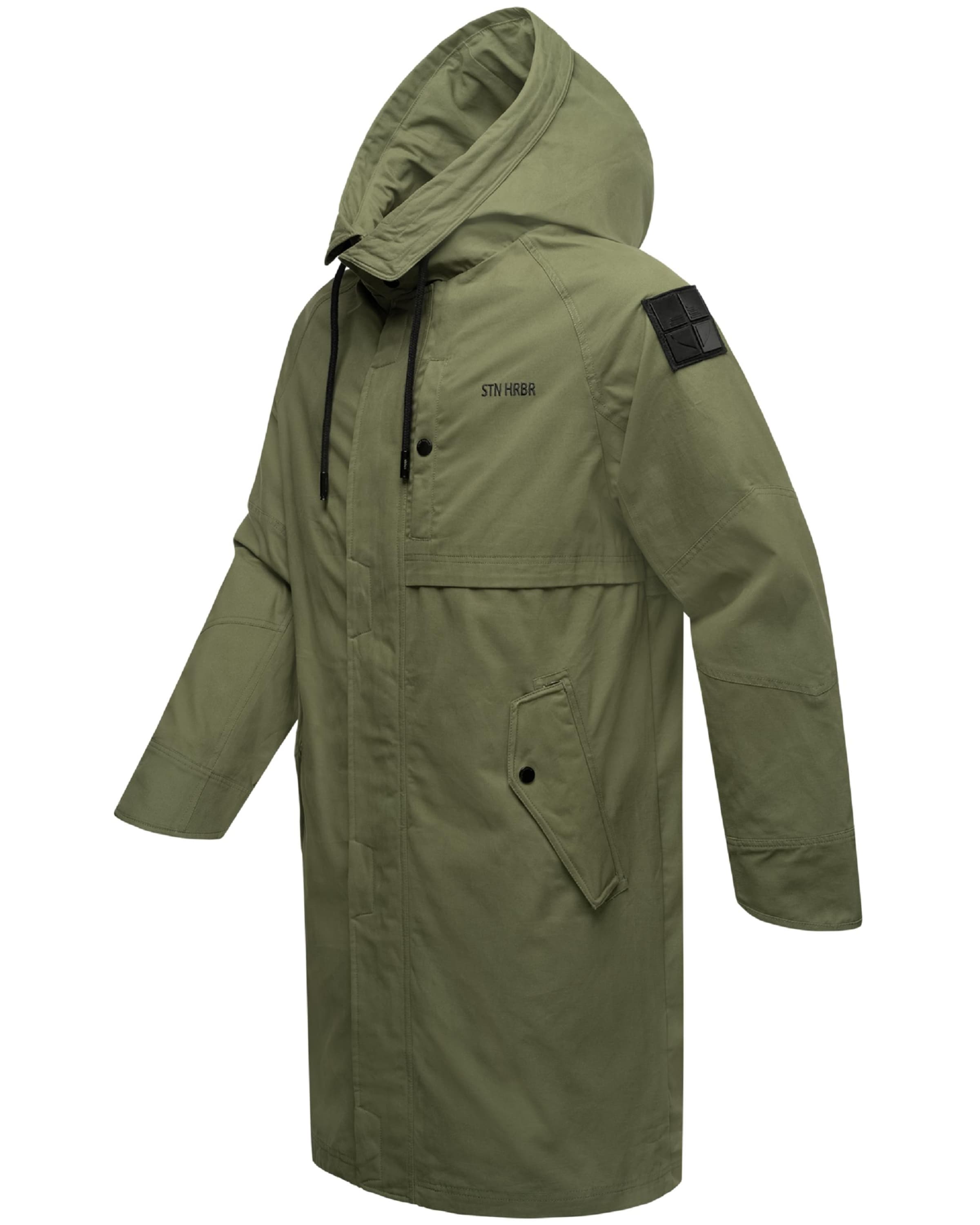 STONE HARBOUR Overgangsfrakke 'Yaroon' i grøn