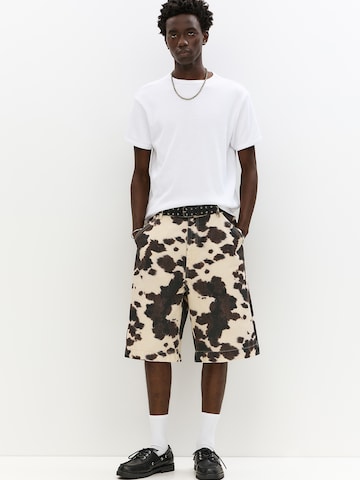 T-Shirt Pull&Bear en blanc : devant