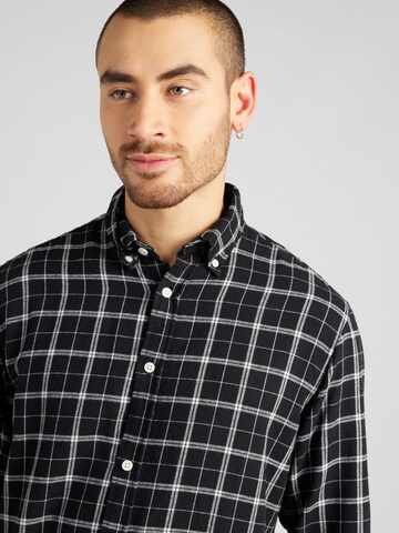 JACK & JONES Regular Fit Hemd 'COZY' in Schwarz