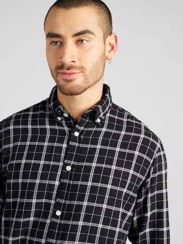 JACK & JONES - Ajuste regular Camisa 'COZY' en negro