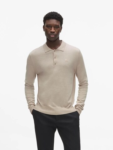 Karl Lagerfeld - Camiseta en beige: frente