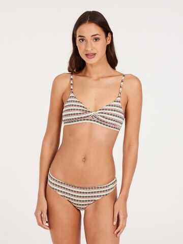 PROTEST Bustier Bikini 'PRTSHANA' in Groen: voorkant
