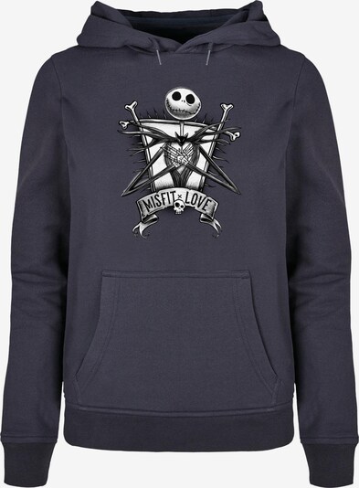 ABSOLUTE CULT Sweatshirt 'Nightmare Before Christmas - Misfits Love' in navy / grau / schwarz / weiß, Produktansicht
