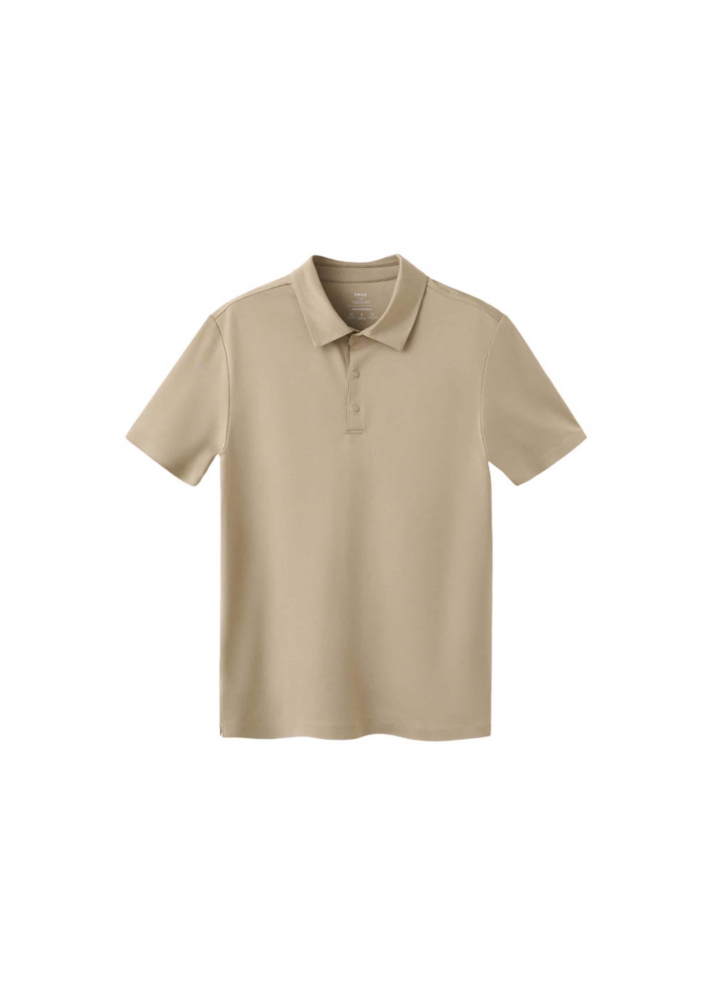 MANGO MAN Poloshirt 'Palamos' in Beige: Vorderseite
