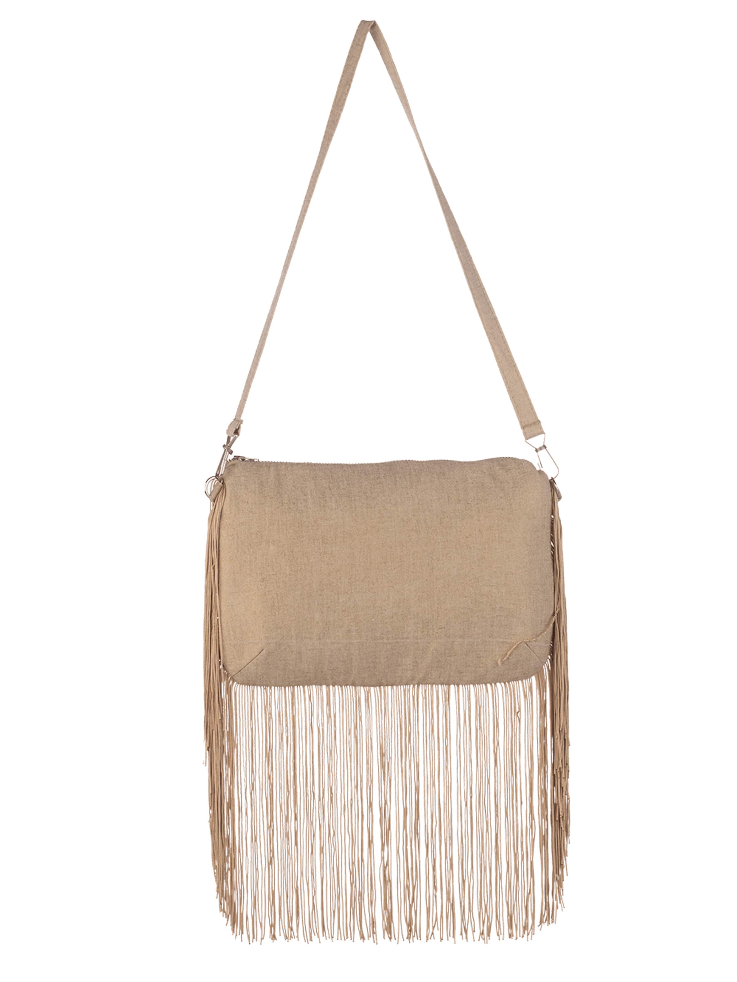 JIORO Clutch 'ESSENTIALS' in Beige: front