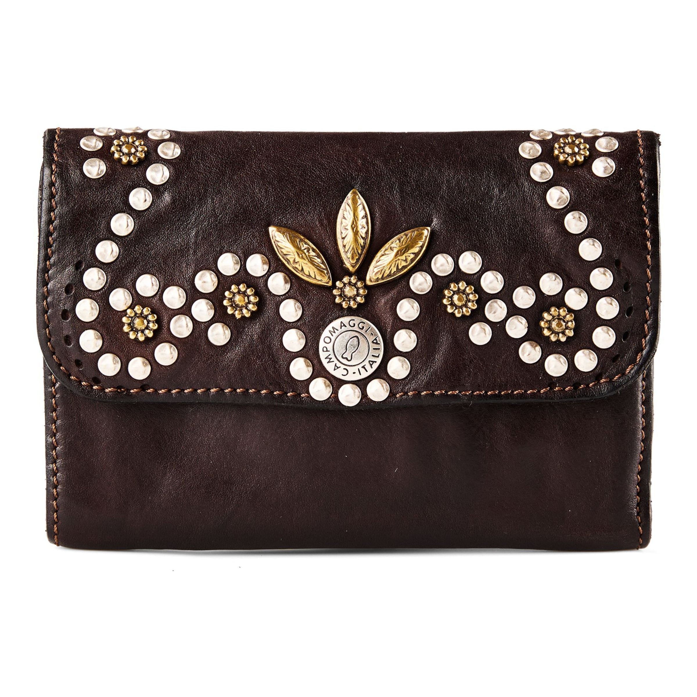 Portamonete 'Mirta' di Campomaggi in marrone: frontale