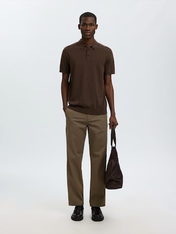 SELECTED Pullover 'SLHBerg' in Braun