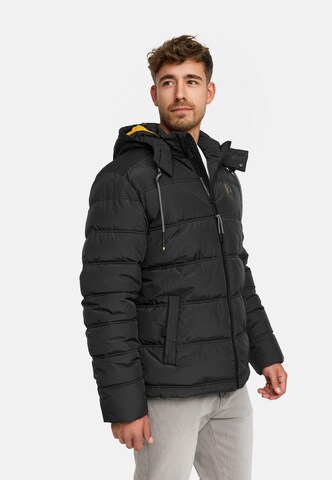 INDICODE JEANS Winterjas 'INCoolios' in Zwart