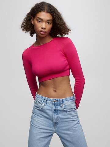 Pull&Bear Trui in Roze: voorkant