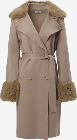 Manteau mi-saison Influencer en beige : devant