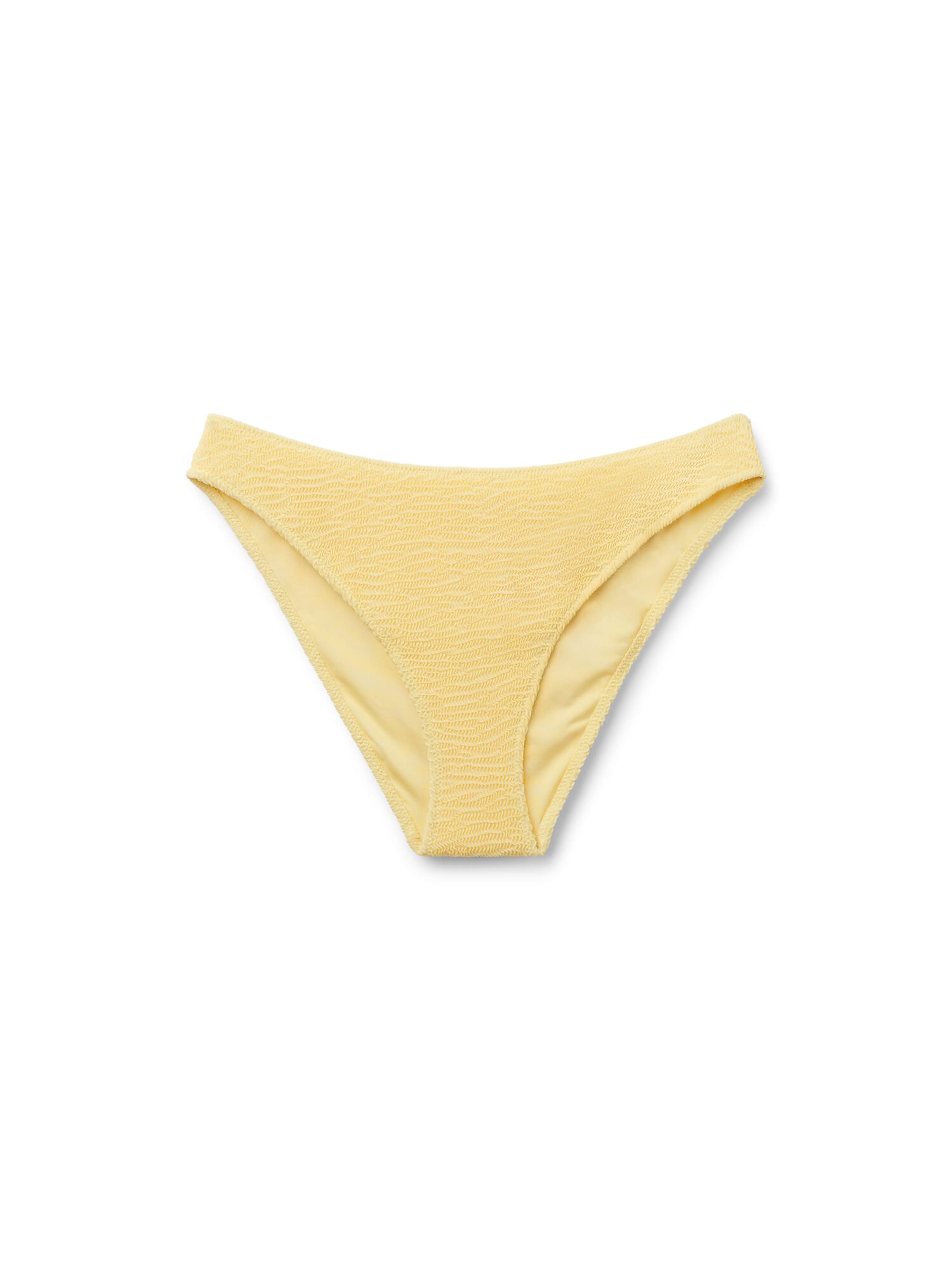 CALZEDONIA Bikinihose 'Crinkle Waves' in Gelb: Vorderseite