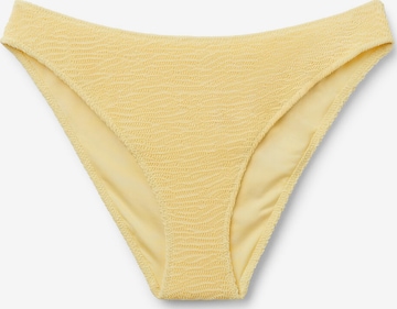 CALZEDONIA Bikini Bottoms 'Crinkle Waves' in Yellow: front