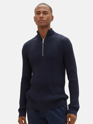 TOM TAILOR Sweater in Blue: front