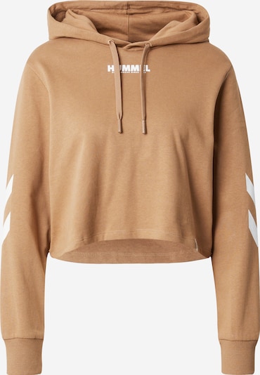Hummel Sportsweatshirt 'LEGACY' in beige / weiß, Produktansicht