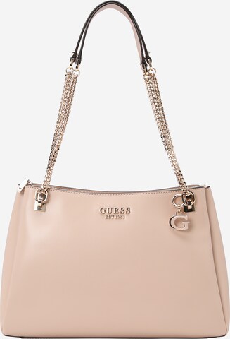 Borsa a spalla 'Eliette' di GUESS in beige: frontale