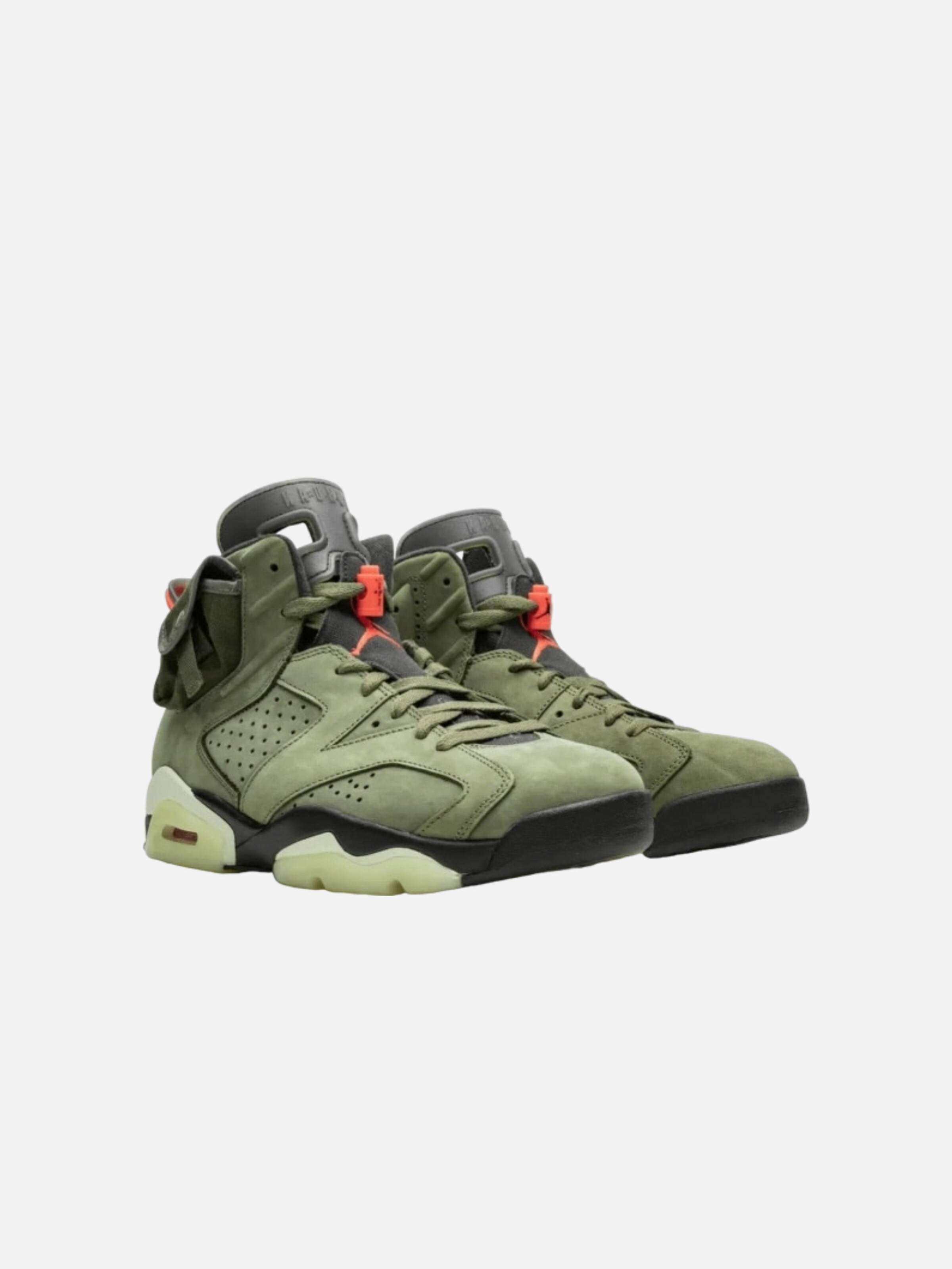 Baskets hautes 'Air 6 Retro Travis Scott' Jordan en vert