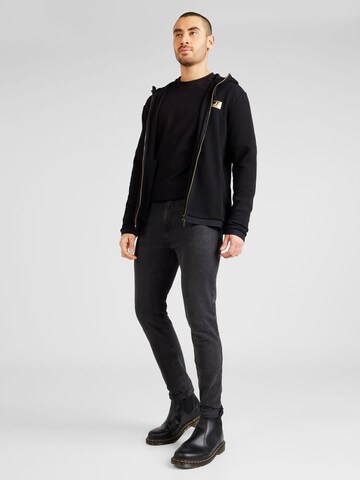 EA7 Emporio Armani Sweatjacke in Schwarz