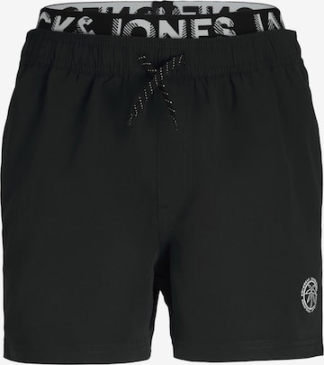 Shorts de bain 'Fiji' Jack & Jones Junior en noir : devant