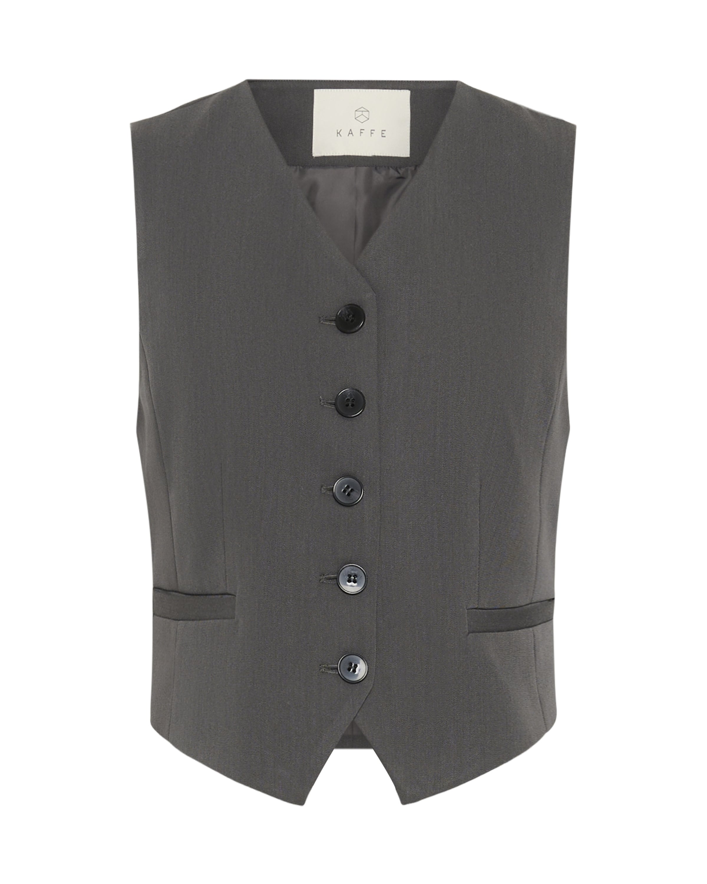 Gilet 'Sakura' Kaffe en gris : devant