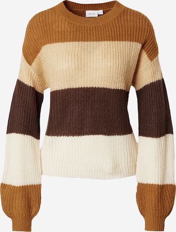 VILA Sweater 'VIRita' in Brown: front