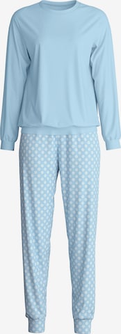 CALIDA Pyjama 'Cotton Special' in Blau: Vorderseite
