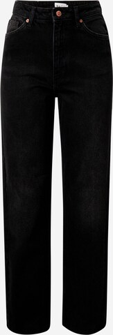 NA-KD Regular Jeans in Black: front