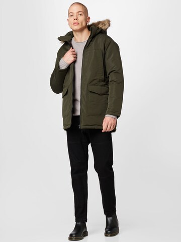 Parka invernale 'Craft' di JACK & JONES in verde