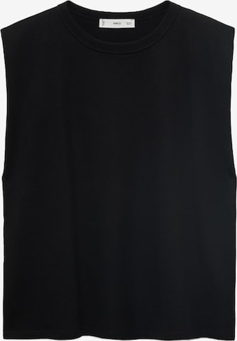 MANGO Тениска 'VIRI' в черно: отпред