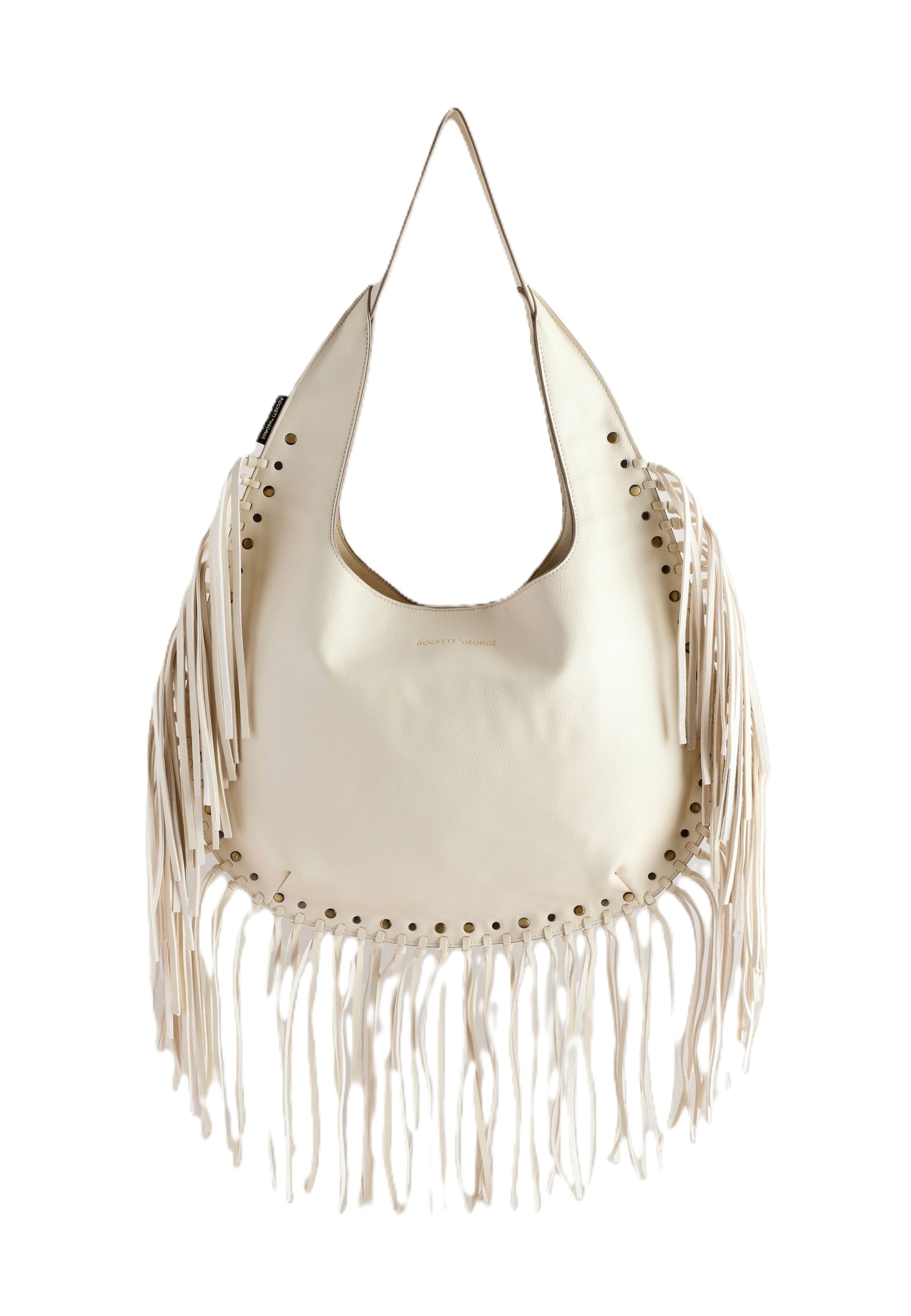 Sac bandoulière Rockett St George en beige : devant