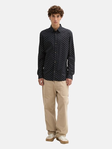 TOM TAILOR DENIM Regular fit Overhemd in Zwart