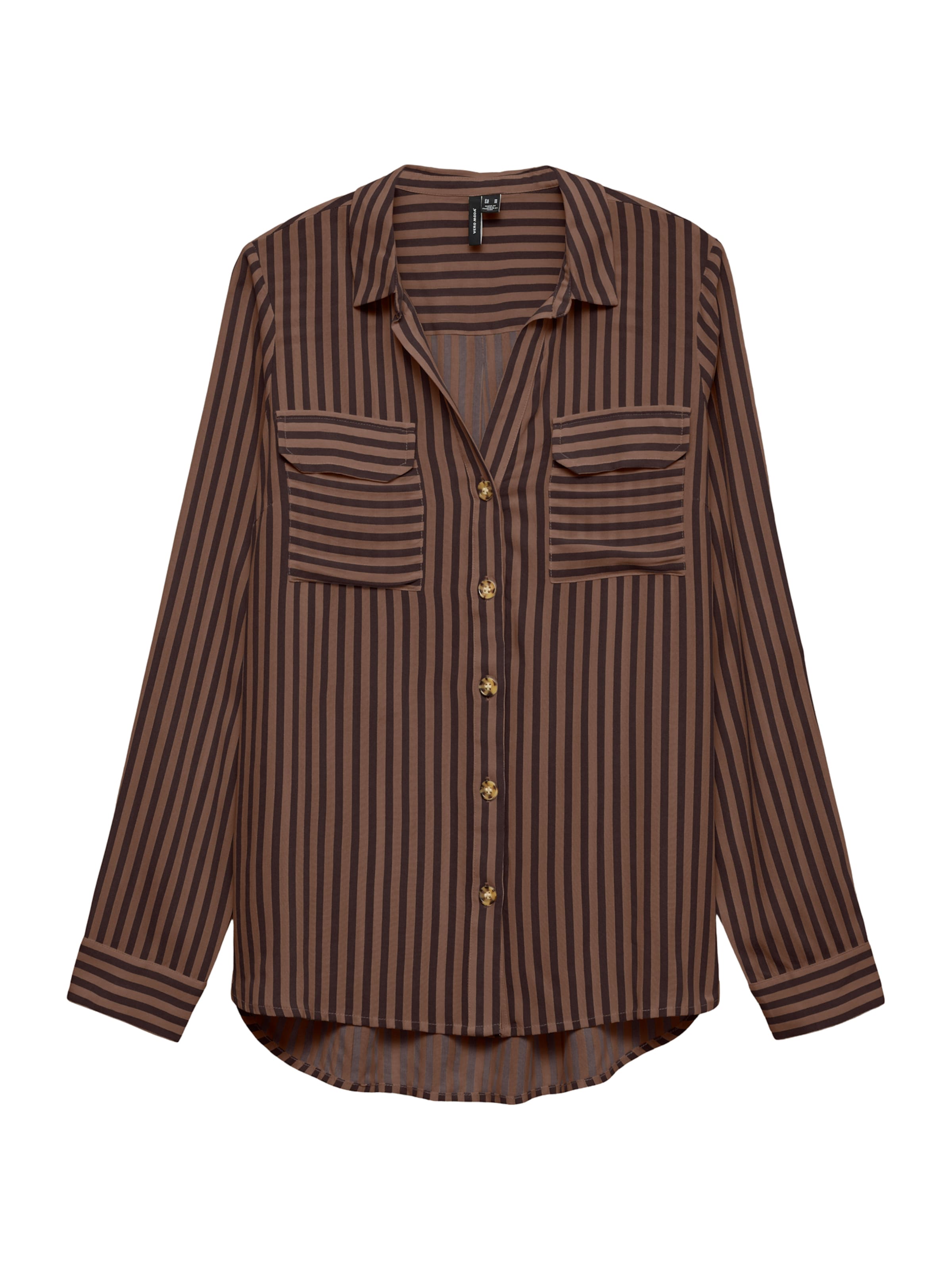 VERO MODA Blouse 'VMBUMPY' in Bruin: voorkant