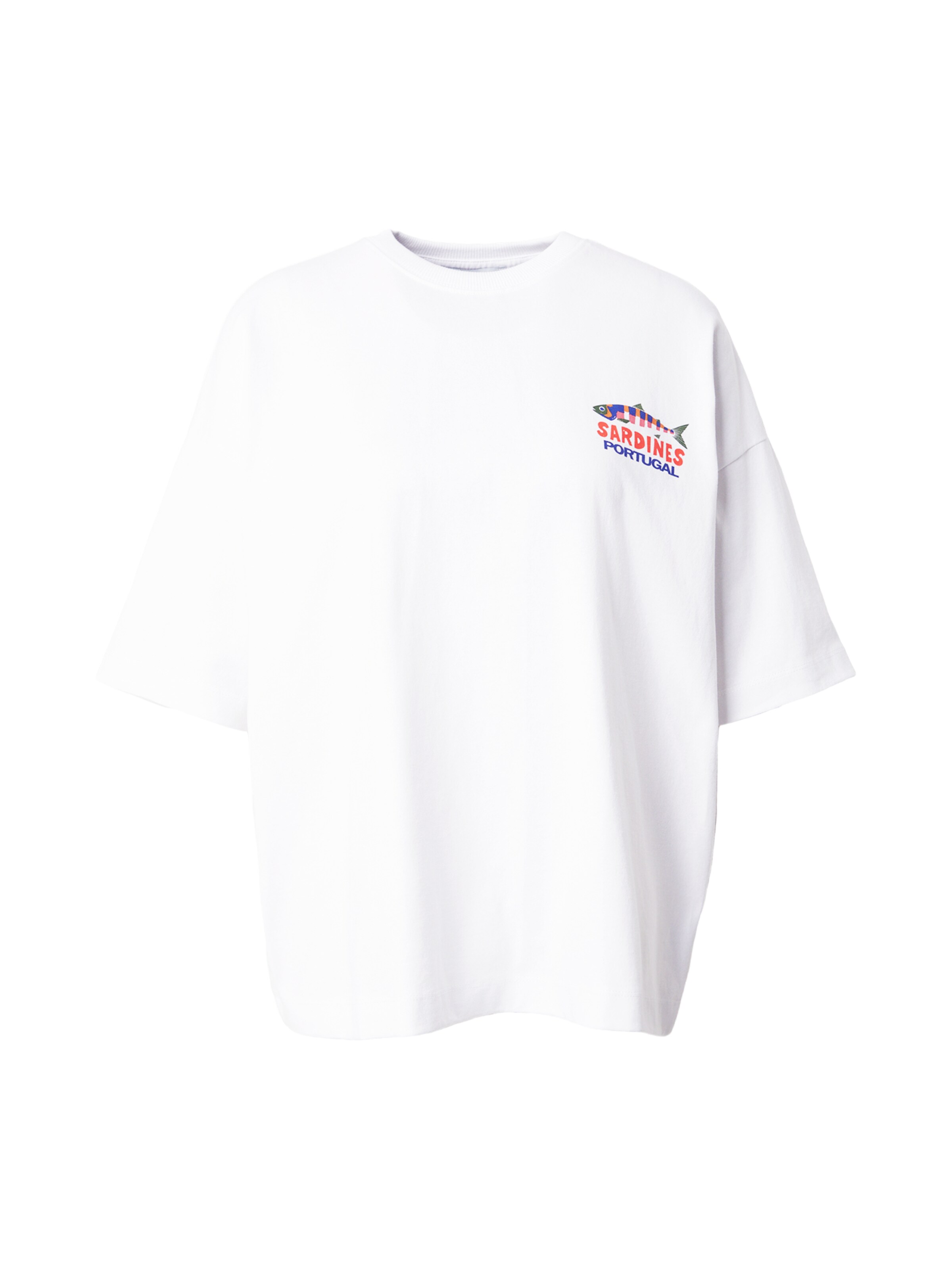 TOPSHOP Shirt 'PREMIUM' in Wit: voorkant