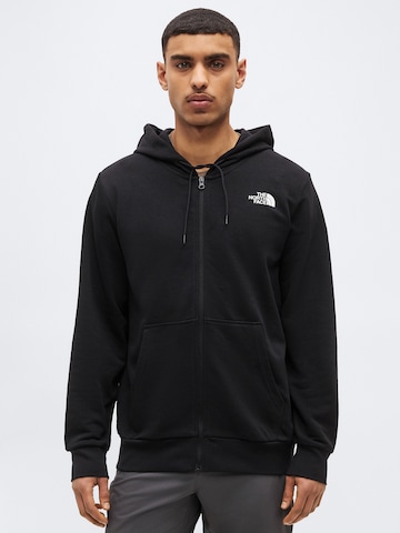 THE NORTH FACE Кофта на молнии 'SIMPLE DOME' в Черный: спереди