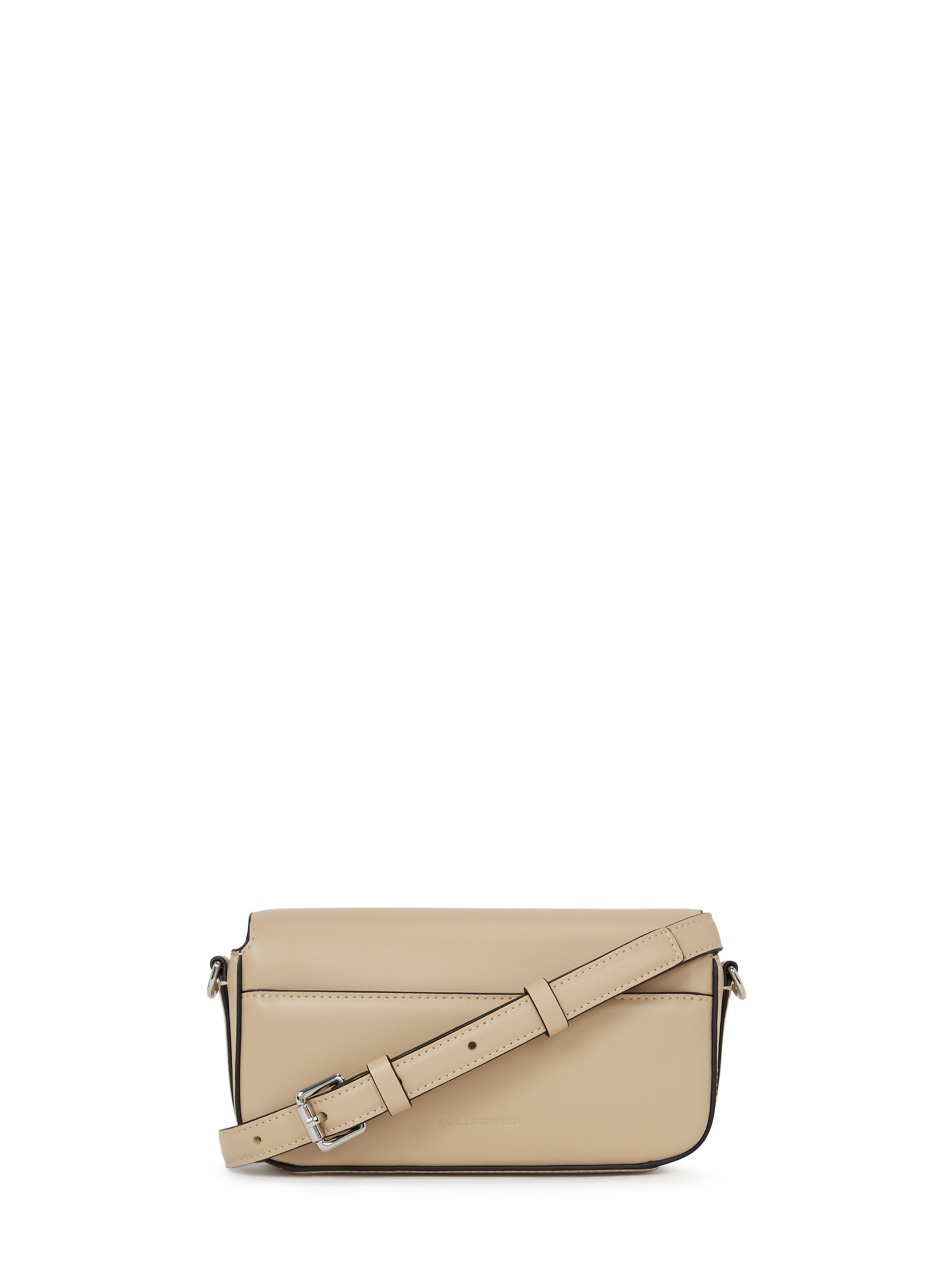 Karl Lagerfeld Umhängetasche 'Signature Fan' in Beige