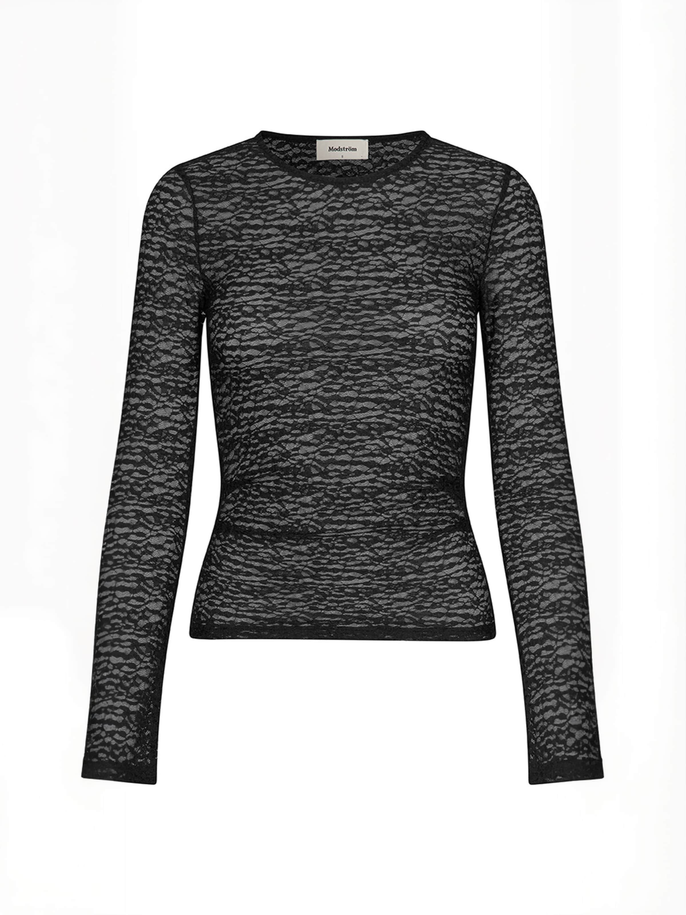 modström Shirt ' Dianamd ' in Schwarz: Vorderseite