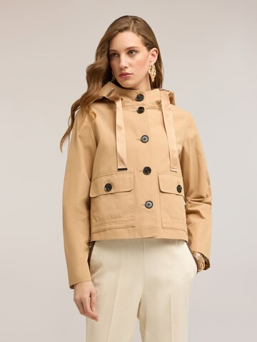 Manteau d’hiver MOTIVI en beige : devant