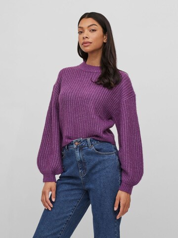 VILA Sweater in Purple: front