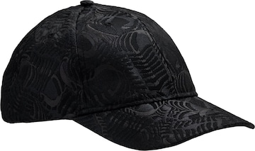 EMBLEMM Cap 'Liquid Mic' in Schwarz: Vorderseite